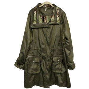 Lindi Army Green Lightweight Midi Jacket Full size XL